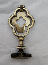 Antique Horse Brass Swinger Quatrefoil Pattern in Matching Frame (153)