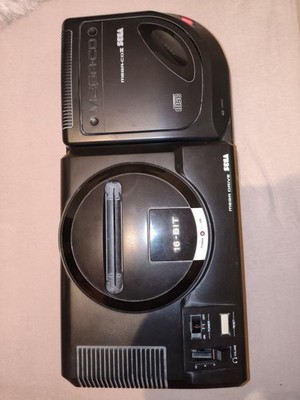 Sega Mega Drive & Sega Mega CD 2 Konsole + 2 Spiele (Nur Abholung)