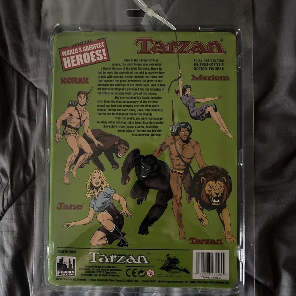 Figura de acción oficial World’s Greatest Heroes Meriam figuras Korak Tarzan Jane Foto 2 de 2
