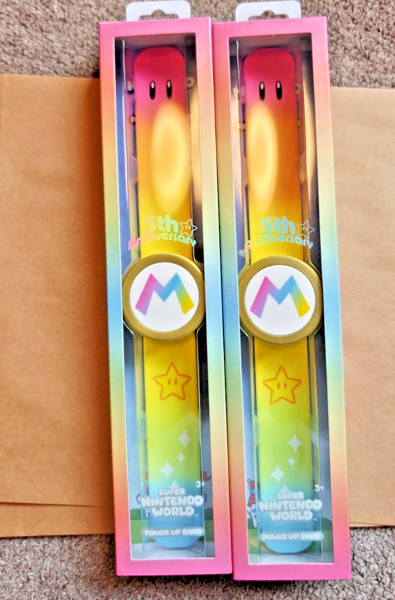 Super Nintendo World Power Up Band ゴールド Universal Studios Super Nintendo World Mario Gold Power Up Band