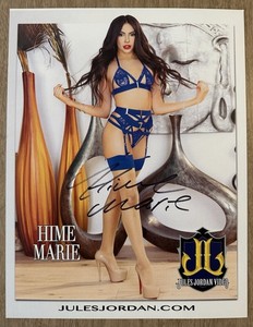 Hime Marie Adult Model Autographed 8.5 x 11 Photo