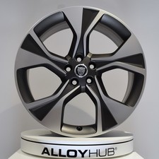 GENUINE JAGUAR F-TYPE STYLE 5102 20" INCH SATIN GREY & CUT REAR ALLOY WHEEL X1