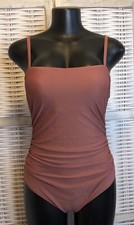 NWT Cupshe Women's One Piece Swimsuit Size Extra Small- Brown Color