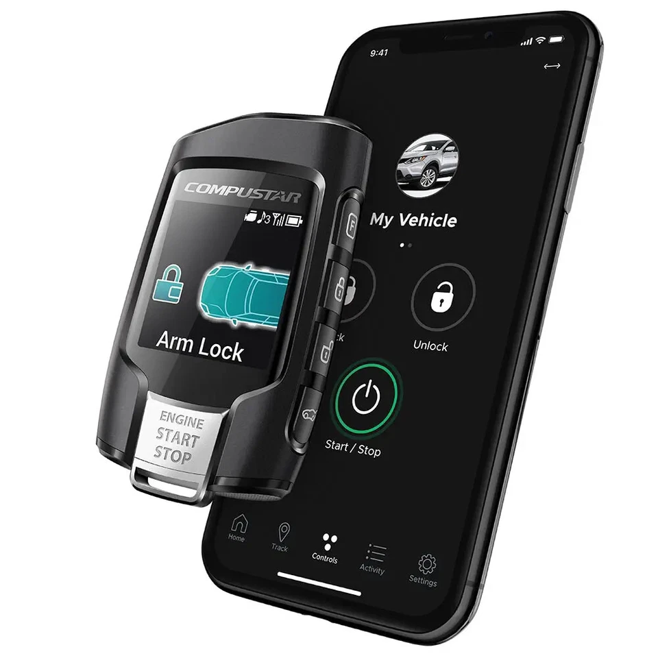 Compustar RFX-2WQ9-FM 2-Way 3000-FT LCD Q9 Remote + X1 LTE Drone Mobile 4G LTE - Image 3 of 4