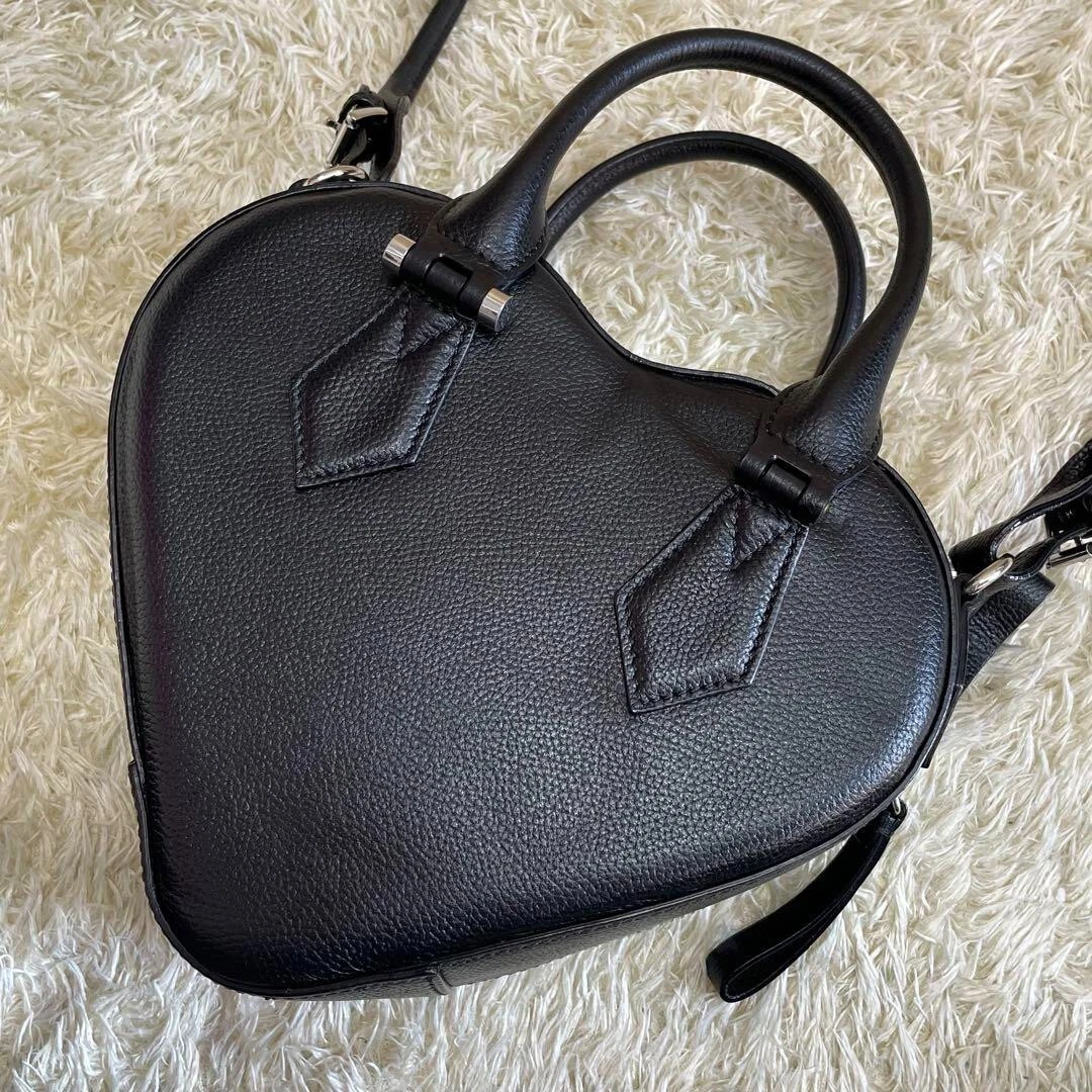 VIVIENNE WESTWOOD ANGLOMANIA BLACK HEART BAG