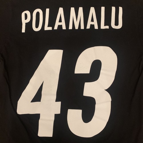 Majestic NFL Triple Peak PITTSBURGH STEELERS Polamalu #43 Jersey T Shirt Size S - Picture 5 of 5