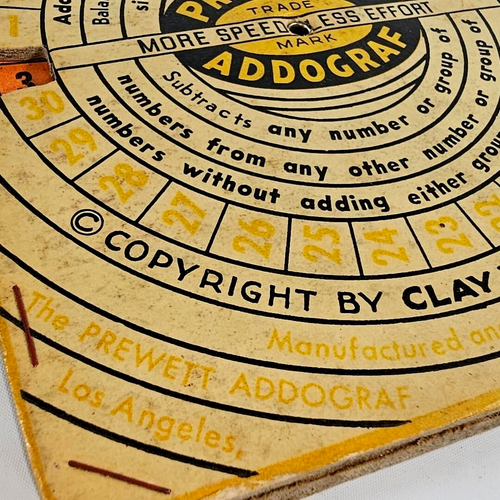 Vintage 1941 Addograf von Clay W. Prewett Ingenieurbüro Dekor Mathe Design - Bild 6 von 9