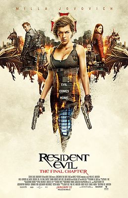 Resident Evil the final chapter movie poster (e)  : 11 x 17 inches 
