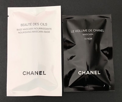 CHANEL MASCARA LE VOLUME 10 NOIR AND NOURISHING MASCARA BASE SAMPLE
