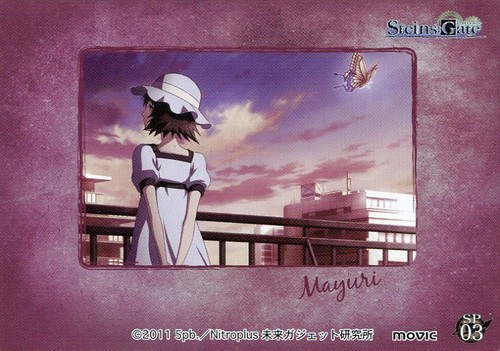 SP03 tarjeta coleccionable especial Steins Gate anime película Shiina Mayuri - Imagen 3 de 4