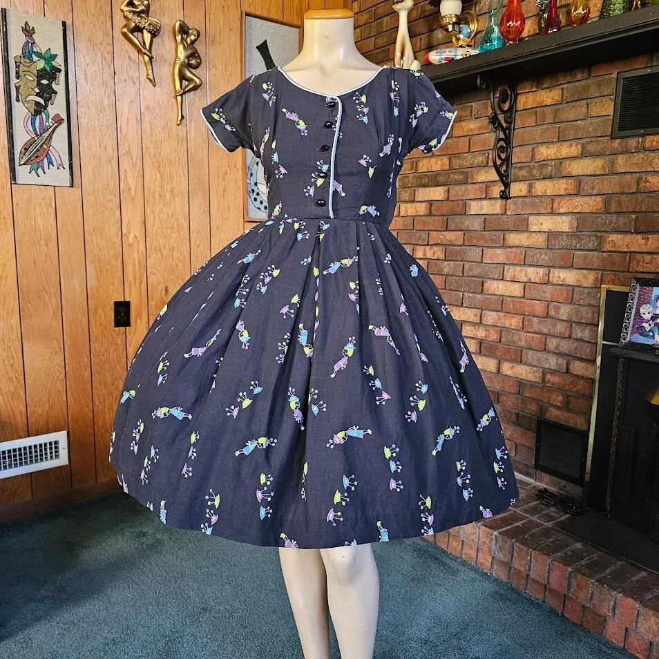 petite retro dresses 1960s Vintage floral print petite dress Extra Small