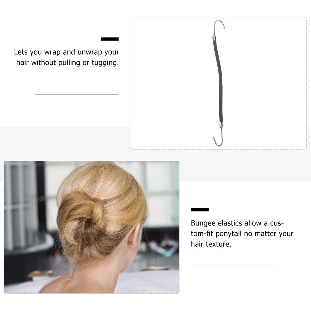 20Pcs Ponytail Hooks Hair Styling Bungee Cord Hair Tie eBay