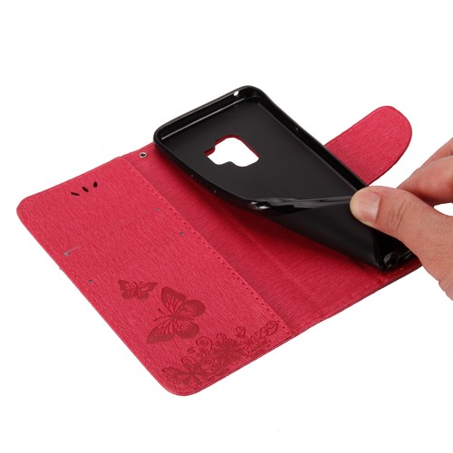 Butterfly Leather Flip Wallet Phone Case For Samsung S25/S24/S23/S22/S21/S20/S10 - Picture 9 of 17