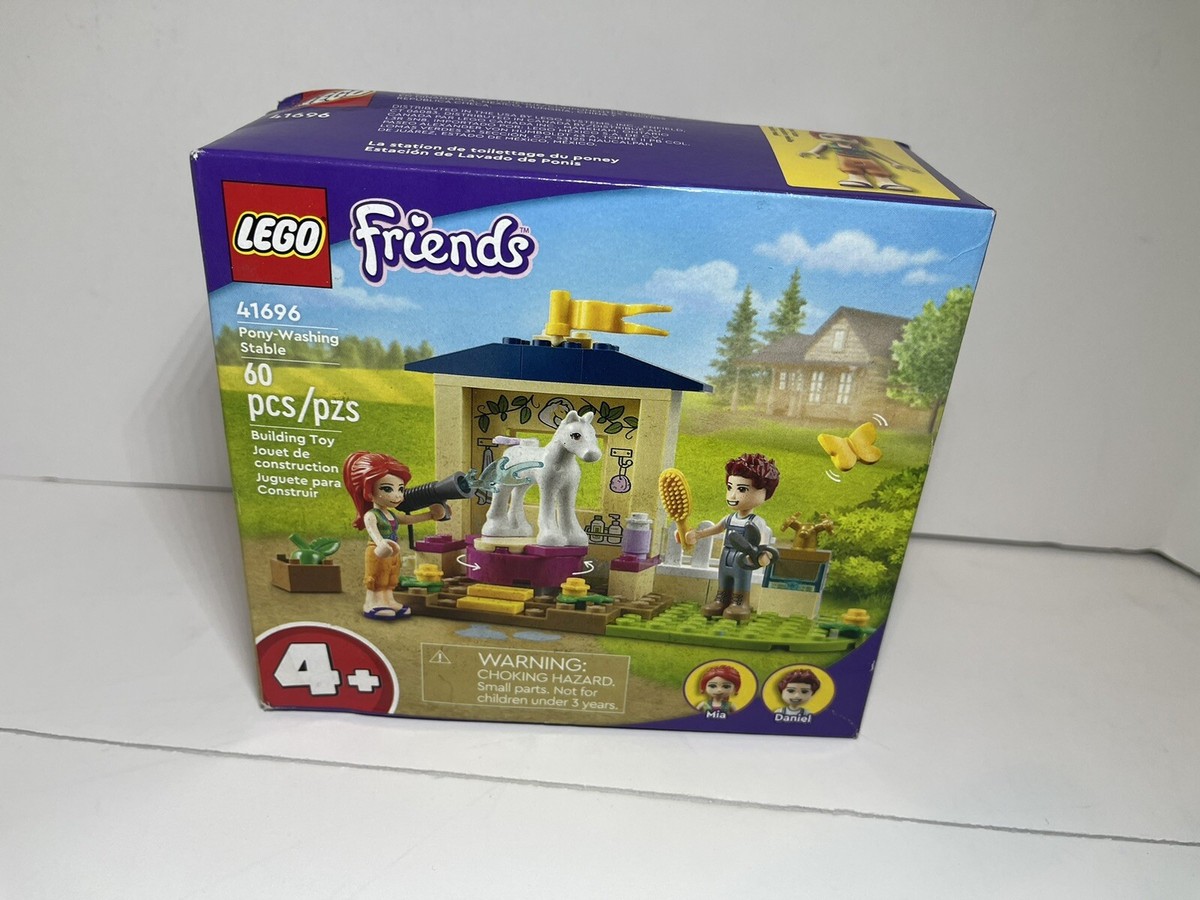 Lego Friends Pony Washing Stable 60 Pieces Mia Daniel 41696 New