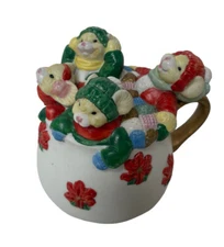 Vintage House of Lloyd 1992  Cup of Good Cheer  Musical Box Christmas Carols