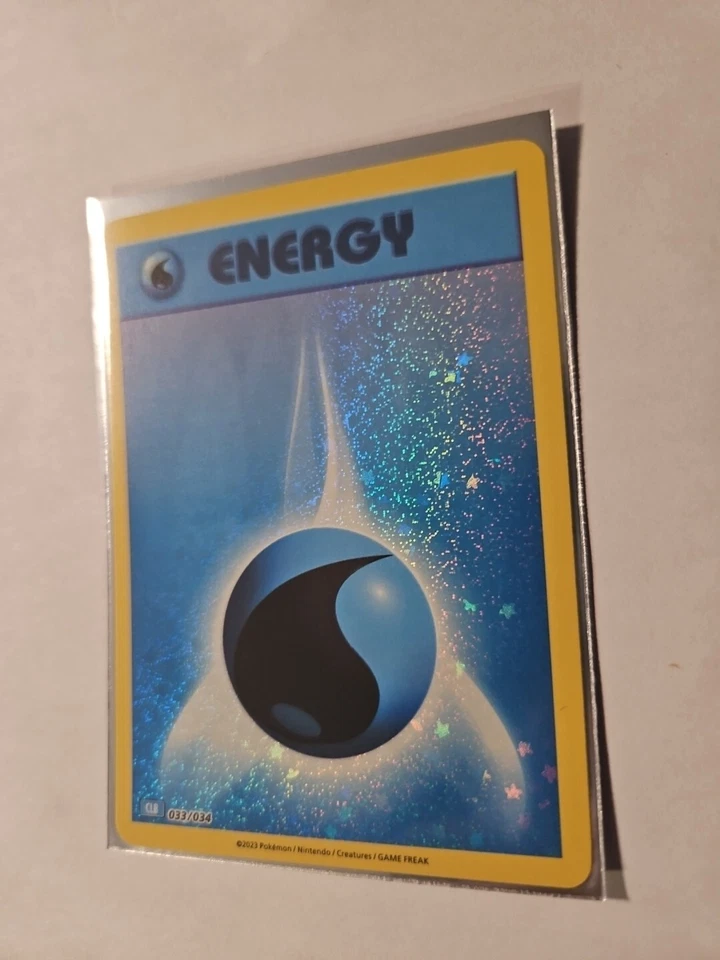 Basic Water Energy 033/034 Trading Card Game Classic Holo - Image 2 of 2