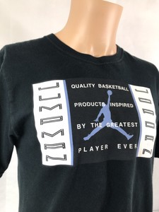 baby blue and white jordan shirt