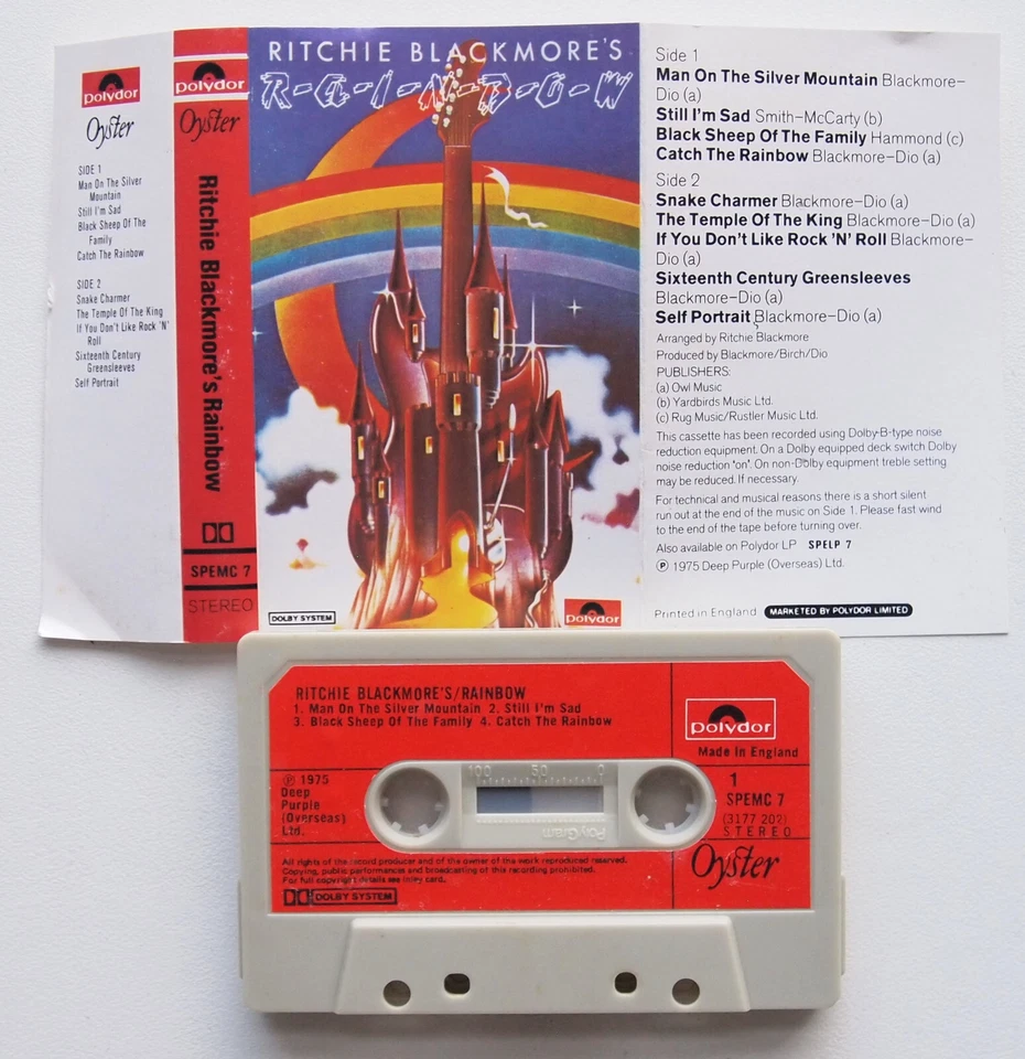 RITCHIE BLACKMORE'S RAINBOW (POLYDOR SPEMC7) 1980s UK CASSETTE TAPE REISSUE - Image 2 of 3