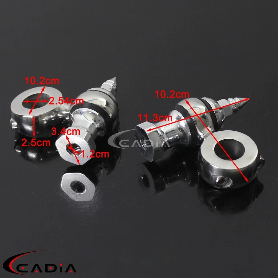 Kit de elevadores de manillar de 2" desplazados Dogbone de 1"" para Harley Café Racer Chopper Bobber Foto 2 de 4