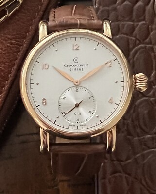 Chronoswiss Sirius 18k Rose Gold l Manual 40mm Men's Watch CH