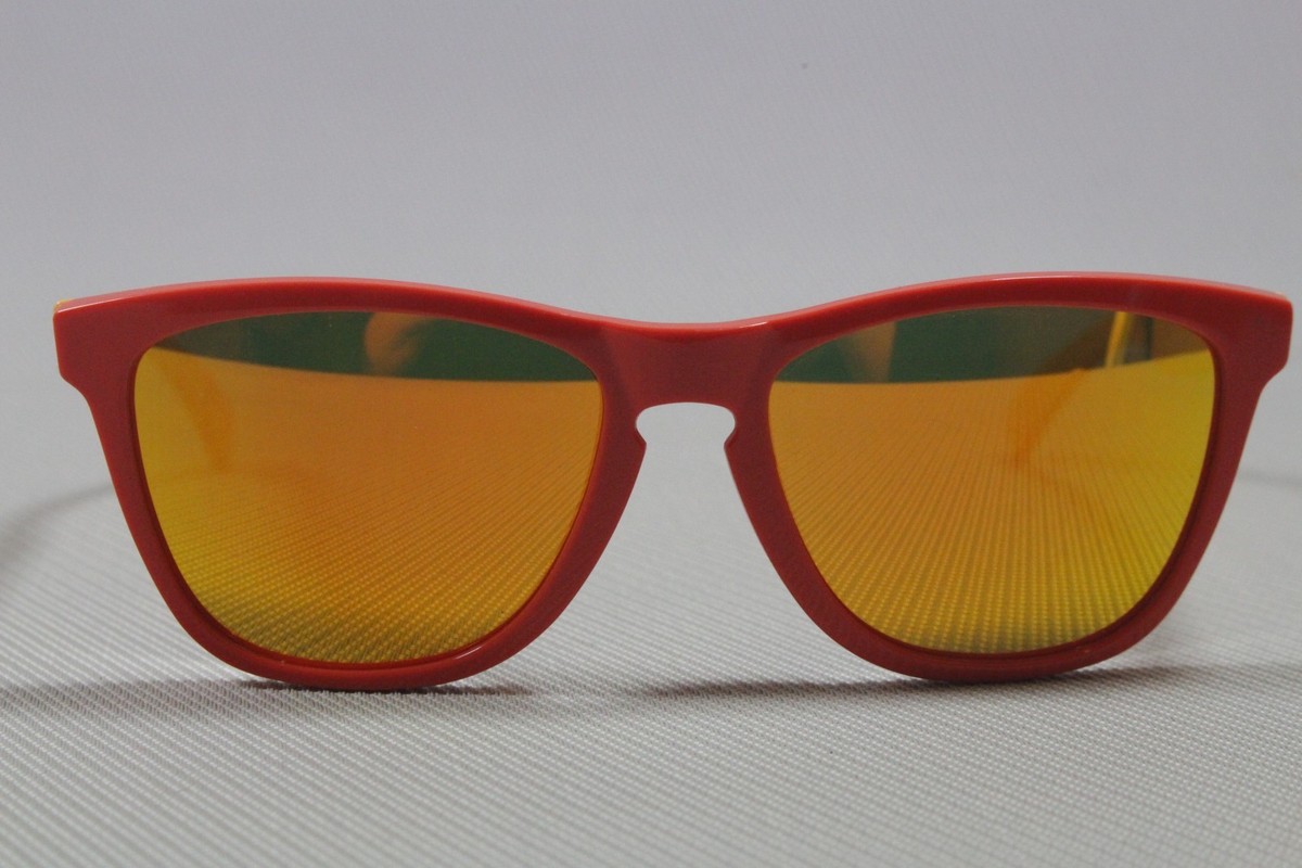 OAKLEY Frogskins mod 24-359 col orange/yellow sz 55/17 Sunglasses
