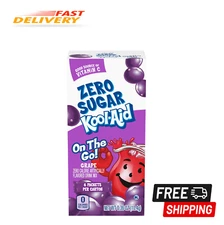 Kool-Aid Sugar-Free Grape On-The-Go Powdered Drink Mix 6 Count (Pack of 1)