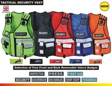 Hi Viz Tactical Vest Security, Enforcement, Cctv, Dog Handler Tac Vest