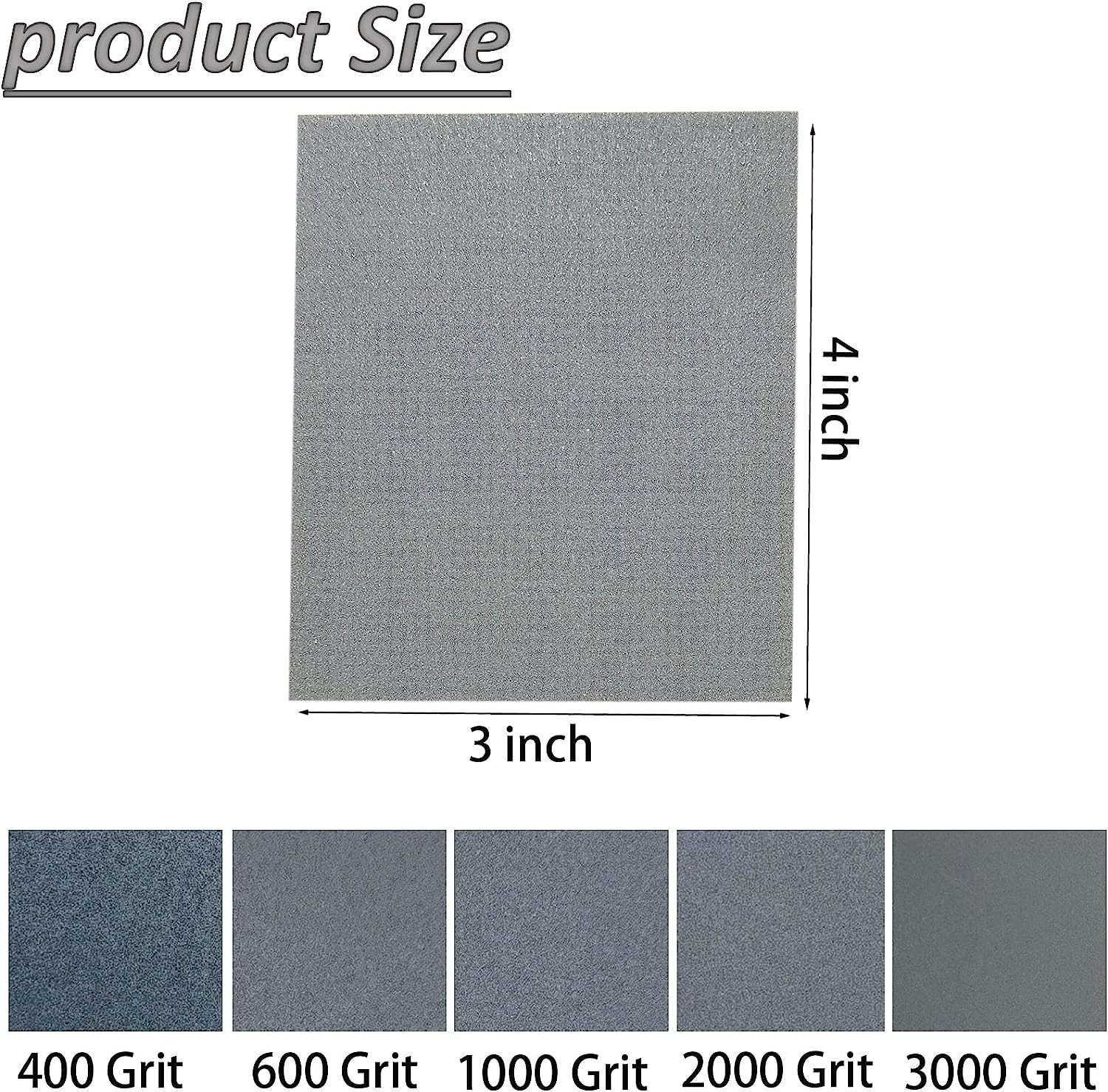 20 Pcs 3 X 4 Inch 400-3000 Grit Sanding Sponge Set, Ultra Fine Sanding Sponges P