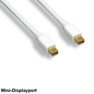 KNTK 3' Mini DisplayPort to MDP Cable 32AWG Male to Male Cord 4K 3D for PC MAC