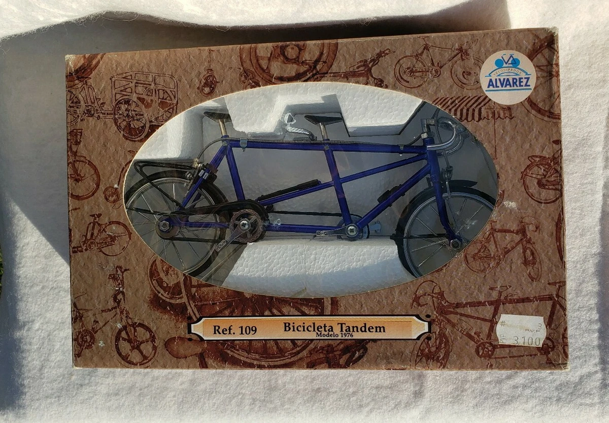 Scale 1:10 Diecast Blue Tandem Bike bicycle model replica toy