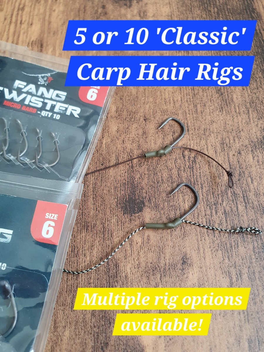 or 10 Classic Carp Fishing Hair Rigs Bottom Baits Pop Up