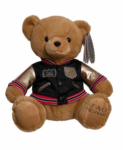 FAO 14" Teddy Bear Brown Tan Plush Stuffed Animal w /jacket R.H. MACY & CO. - Picture 1 of 1