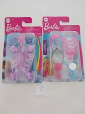 1-Mattel BARBIE DREAMTOPIA Fairy Princess accessory shoes~wand~crown~necklace