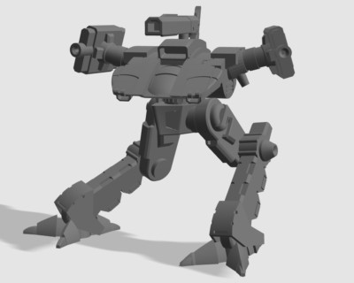 Locust IIC Alt. 3 | DIW Exclusive | 3D-Printed Miniature for Battletech