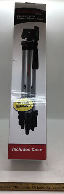 Precision Design PD-50PVTR Compact Travel Camera Video Tripod Bubble Level Case