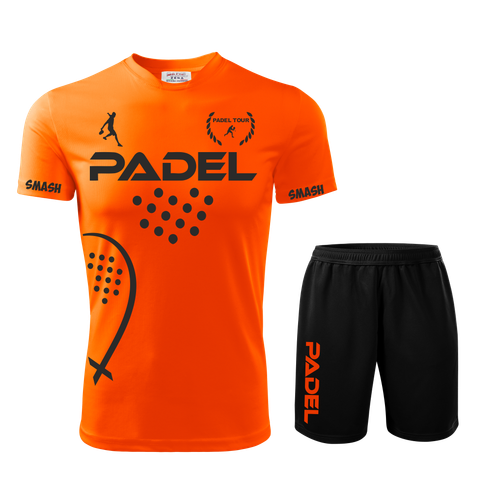 Maglia pantaloncini completo PADEL t-shirt tecnica traspirante tennis gara  kit | eBay