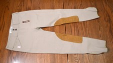 Tailored Sportsman, NEW, Trophy Hunter breeches, tan, girl's 16R