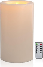 11" X 6" Extra Large Waterproof Outdoor Flameless Candles with Remote Battery Op