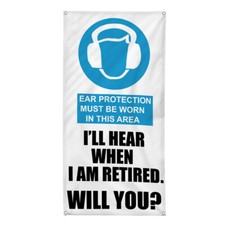 Vertical Vinyl Banner Multiple Sizes Outdoor Weatherproof Industrial Yard Signs