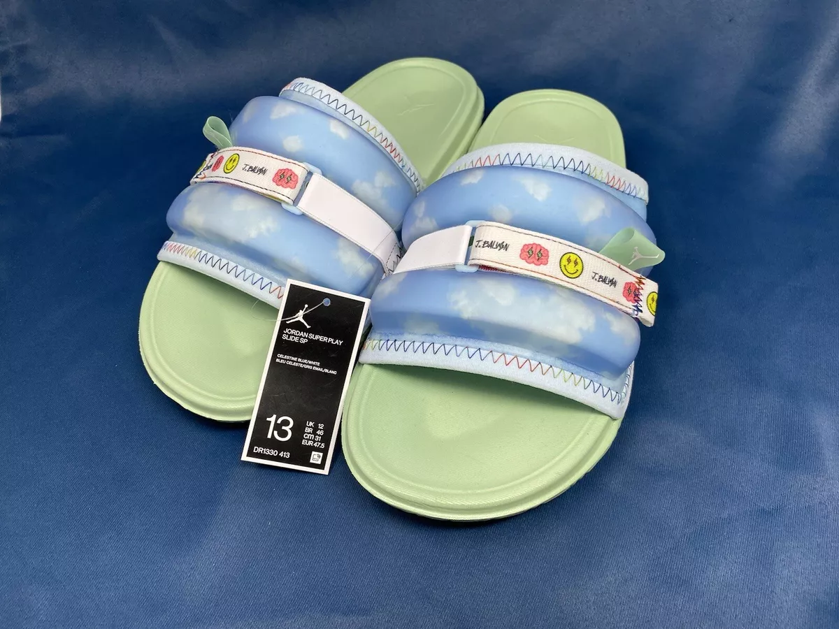 Jordan x J Balvin Super Play SP slides - Blue