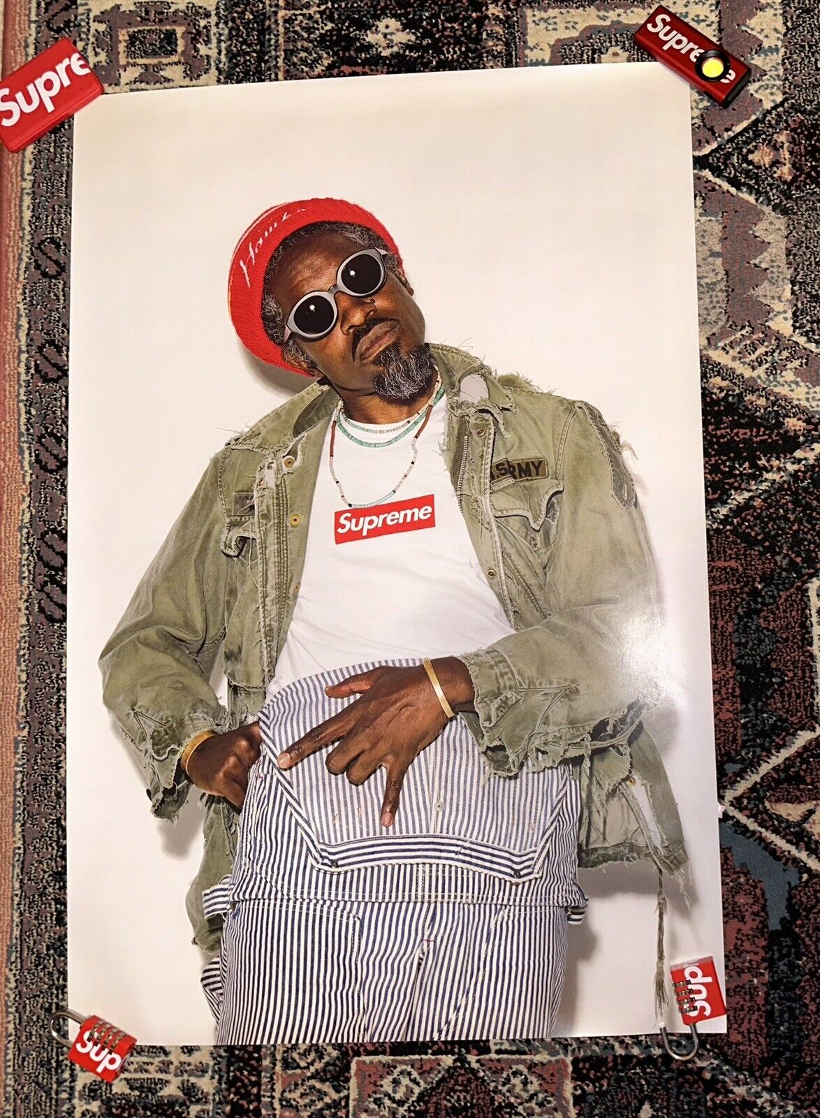 Supreme Andre 3000 Poster 24 x 36 FW22 Brand New DS NOT TAKEN DOWN AUTHENTIC