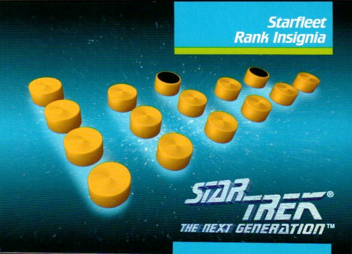 1992 Impel STAR TREK TNG The Next Generation #076 Starfleet Rank