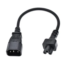 Toptekits C14 to C5 Power Cable - IEC 320 C14 Male to C5 Female Adapter - Uni...
