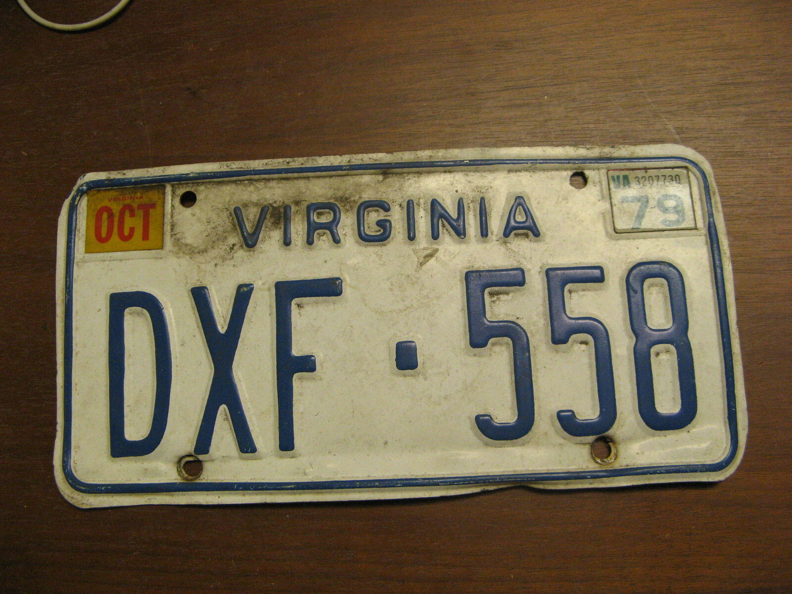 1979 79 VIRGINIA VA LICENSE PLATE DXF558 eBay