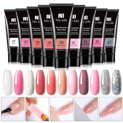 15ml Nail Extension Gel Nail Builder Glue Soak Off UV DIY Manicure Long Lasting - Picture 1 of 24