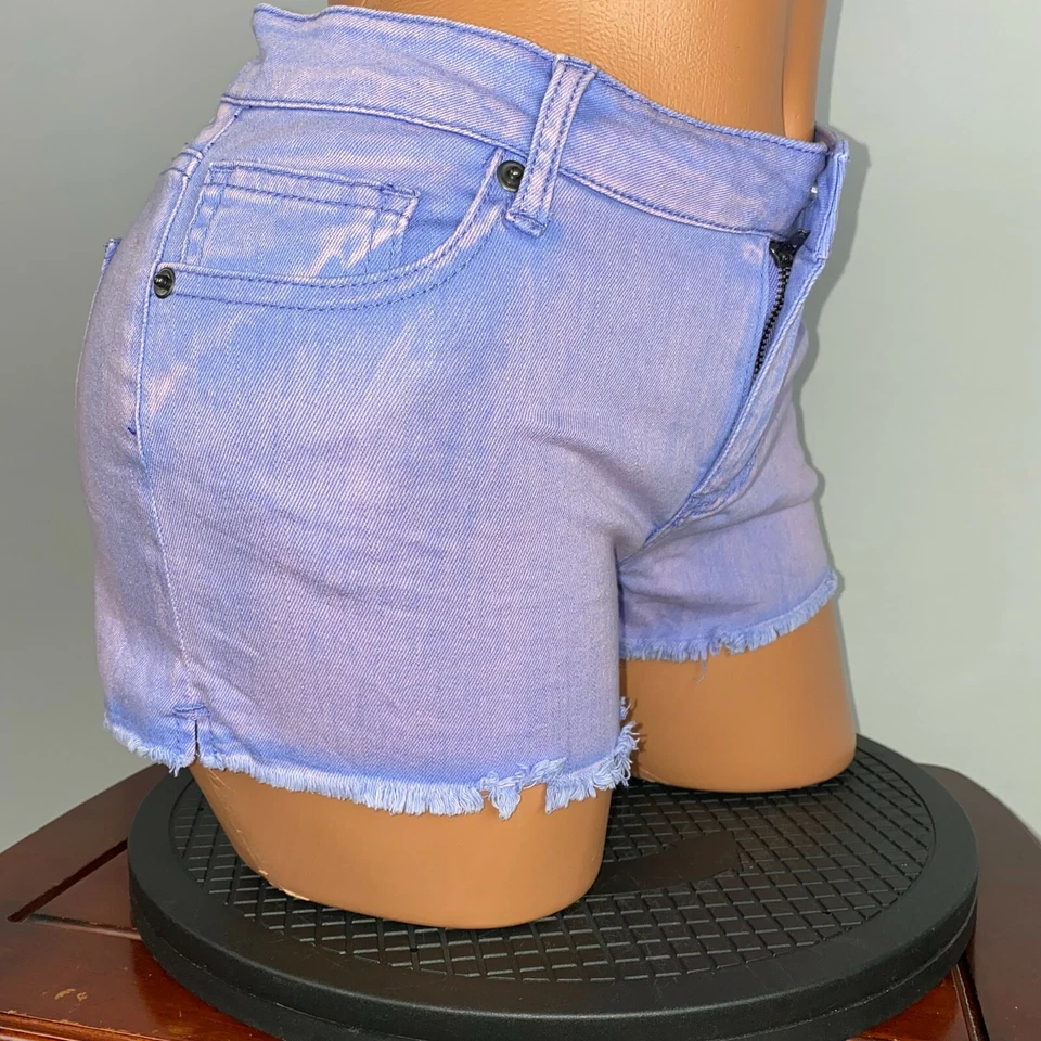 Pantalones Cortos de Jean Forever 21 Cutoff para Mujer 28 Púrpura Rosa Lavado Festival Hippie FairyOT Foto 2 de 4