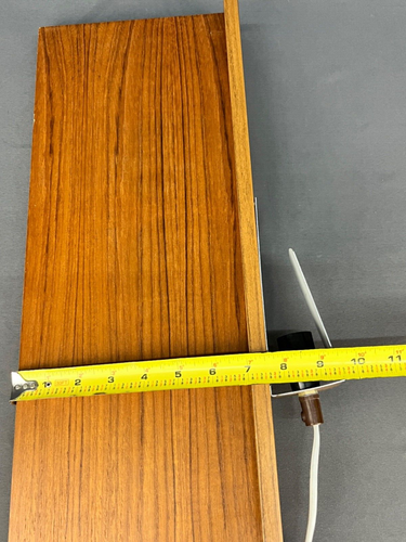 2 MCM Lighted Danish Modern Teak 22 3/4" Wall Unit Shelves Denmark - Picture 23 of 24