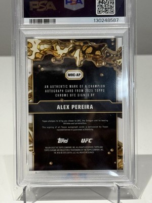 2025 Topps Chrome UFC - Mark of a Champion Autographs Alex Pereira