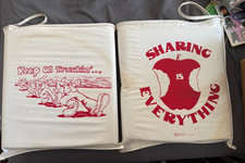 Cojines de asiento Robett Crumb Keep on Truckin' "Sharing is Everything" - Juego de 2