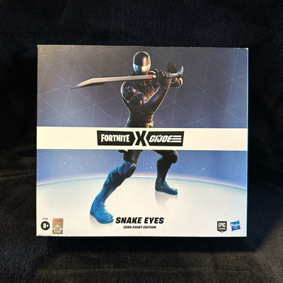 FORTNITE GI JOE SNAKE EYES ZERO POINT EDITION 6  FIGURE HASBRO PULSE EXCLUSIVE!
